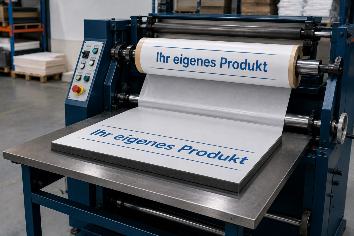 Lohnarbeit – Kaschierung beigestellter Materialien